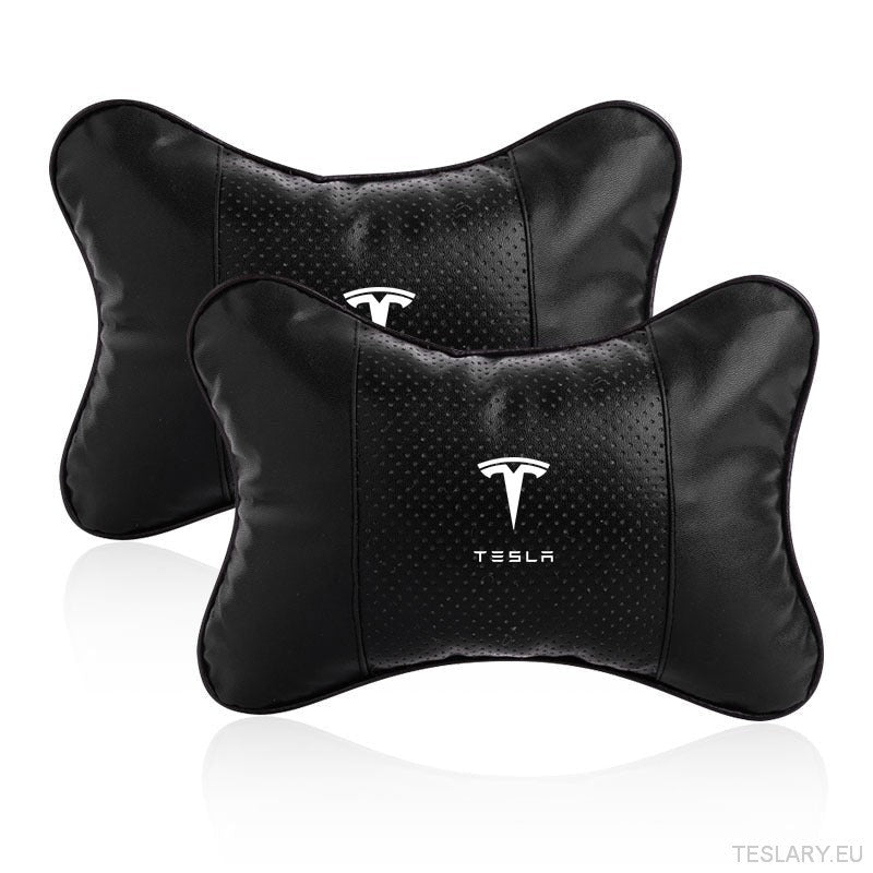 Tesla Car Seat Headrest Pillow - Premium Neck Support Cushion - TESLARY Tesla Shop Accessories Europe Nederlands Ireland Deutschland Espana Alicante France Italia