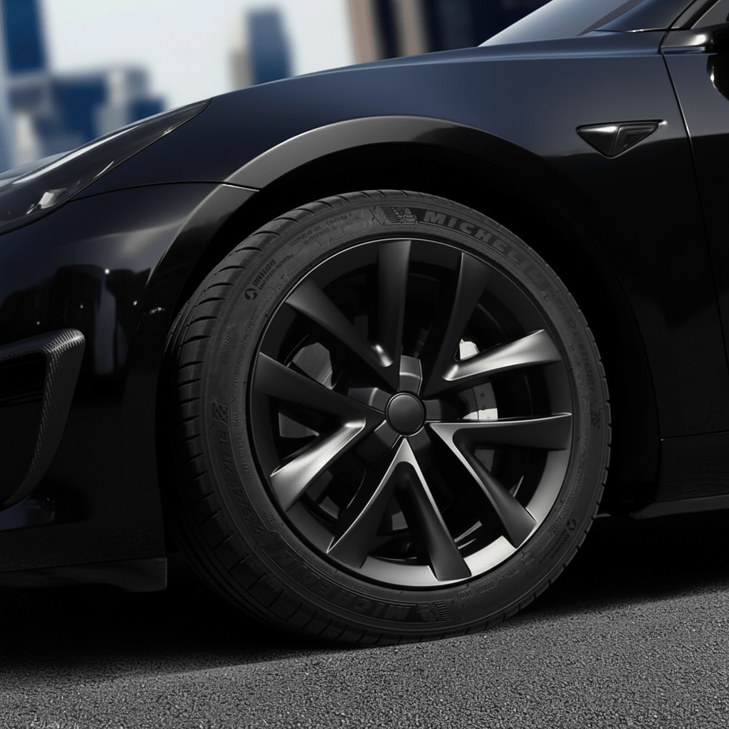 Tesla Model 3 18" Arachnid Style Wheel Covers - TESLARY Tesla Shop Accessories Europe Nederlands Dublin Cork Ireland Deutschland Espana Alicante France Italia