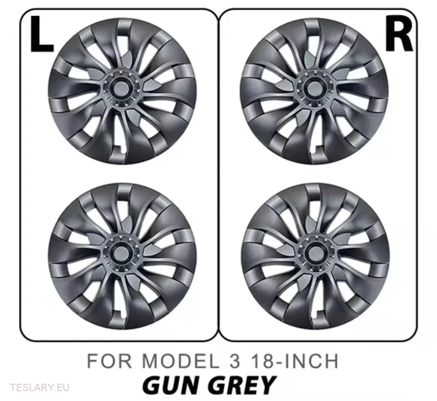 Tesla Model 3 18 "Unikalna wydajność S23 - Gun Metal Grey
