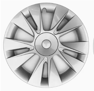 Tesla Model 3 (2019 - 2023) 18" Concave Style Bright Silvery Durable ABS Material - TESLARY Tesla Shop Accessories Europe Nederlands Dublin Cork Ireland Deutschland Espana Alicante France Italia