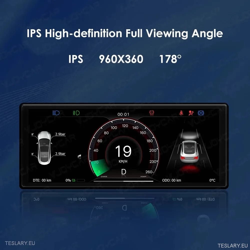 Tesla 3/Y Dash Instrument Cluster 6.2" Wide Multi Function -TESLARY.IE Tesla Shop Europe