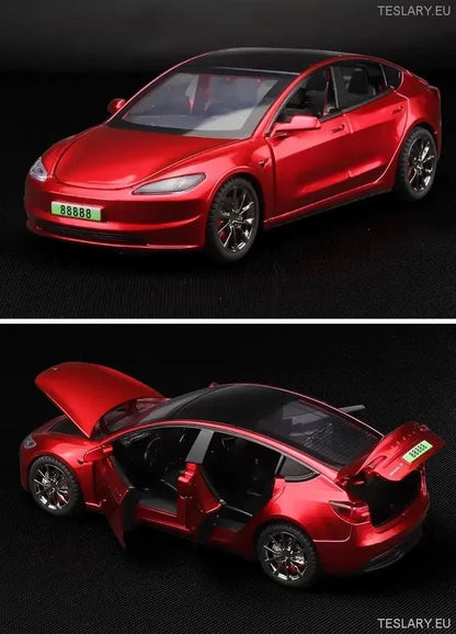 Tesla Model 3+ Highland 2024 1:32 Unofficial Version - TESLARY Tesla Shop Accessories Europe Nederlands Ireland Deutschland Espana Alicante France Italia
