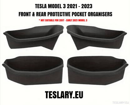Tesla Model 3+ Highland , Model 3 & Model Y TPE Door Pocket Protectors - TESLARY Tesla Shop Accessories Europe Nederlands Ireland Deutschland Espana Alicante France Italia