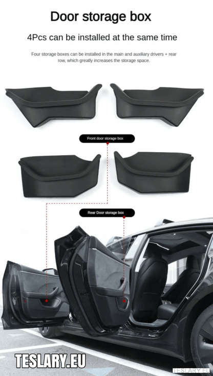 Tesla Model 3+ Highland , Model 3 & Model Y TPE Door Pocket Protectors - TESLARY Tesla Shop Accessories Europe Nederlands Ireland Deutschland Espana Alicante France Italia