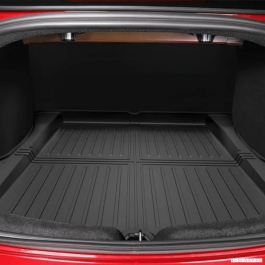Tesla Model 3 Highland TPE Rear Trunk Mat - TESLARY Tesla Shop Accessories Europe Nederlands Ireland Deutschland Espana Alicante France Italia