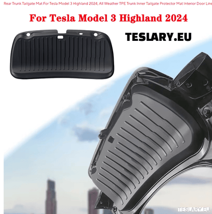 Tesla Model 3 Highland TPE Trunk Door Protector - TESLARY Tesla Shop Accessories Europe Nederlands Ireland Deutschland Espana Alicante France Italia
