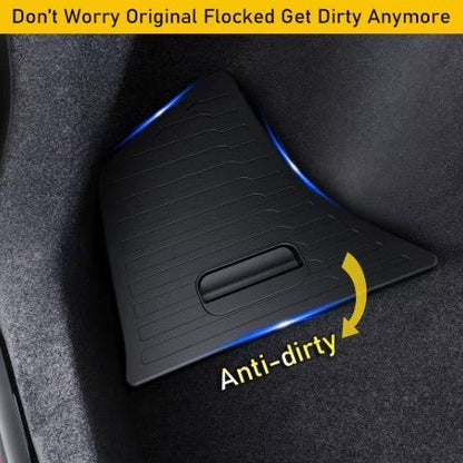 Tesla Model 3+ Highland Trunk Storage Bins with High Strenght Plastic Lid Covers ( New Design ) - TESLARY Tesla Shop Accessories Europe Nederlands Dublin Cork Ireland Deutschland Espana Alicante France Italia