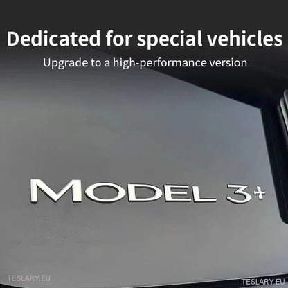 Tesla Model 3+ Long Range  " +  " logo SIlver - Tesla Shop Europe - TESLARY.IE Ireland - France boutique- Deutschland Geschäft- España comercio - Nederland winkel- TESLARY.IE