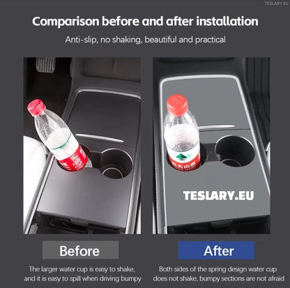 Tesla Model 3 / Y Center Console Cup Holder Limiter om morsen te stoppen