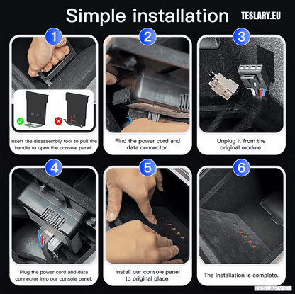 Tesla Model 3 / Y Centre Console Data Storage USB Expansion Hub - TESLARY Tesla Shop Accessories Europe Nederlands Ireland Deutschland Espana Alicante France Italia