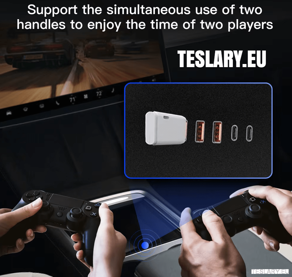 Tesla Model 3 / Y Centre Console Data Storage USB Expansion Hub - TESLARY Tesla Shop Accessories Europe Nederlands Ireland Deutschland Espana Alicante France Italia