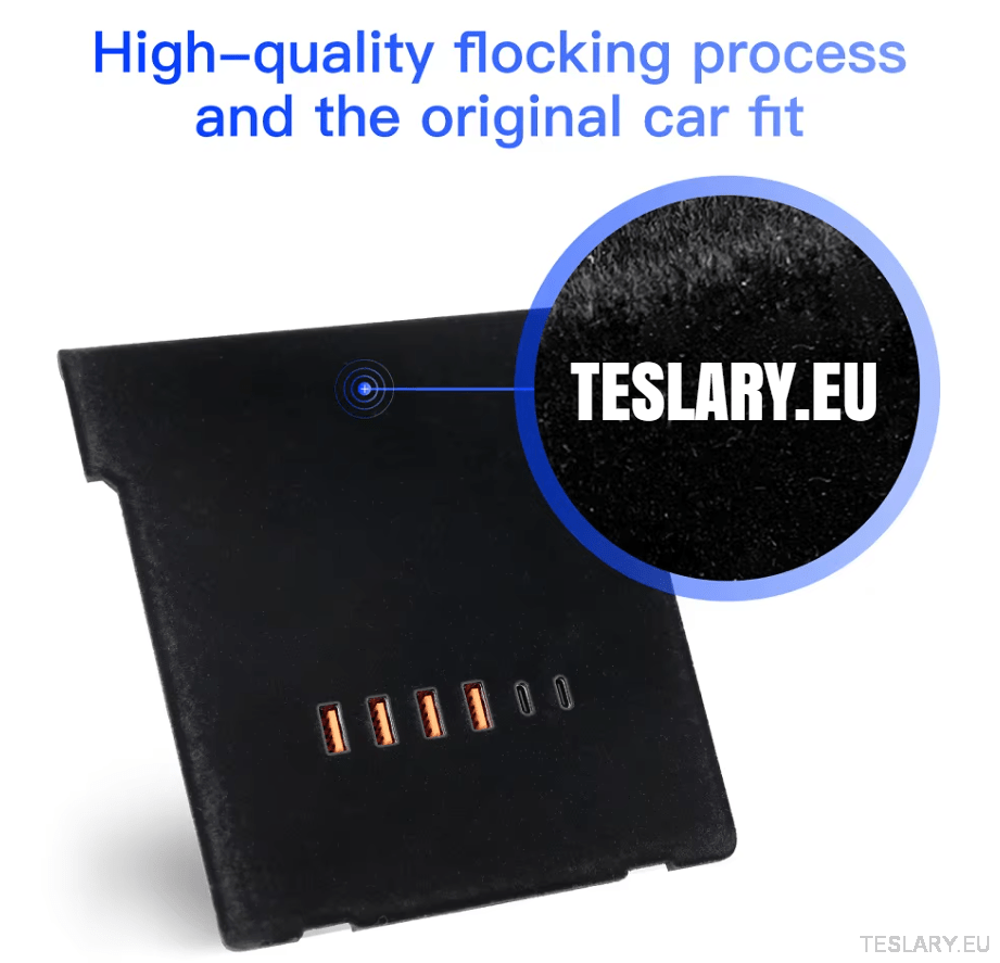 Tesla Model 3 / Y Centre Console Data Storage USB Expansion Hub - TESLARY Tesla Shop Accessories Europe Nederlands Ireland Deutschland Espana Alicante France Italia