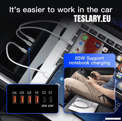 Tesla Model 3 / Y Centre Console Data Storage USB Expansion Hub - TESLARY Tesla Shop Accessories Europe Nederlands Ireland Deutschland Espana Alicante France Italia