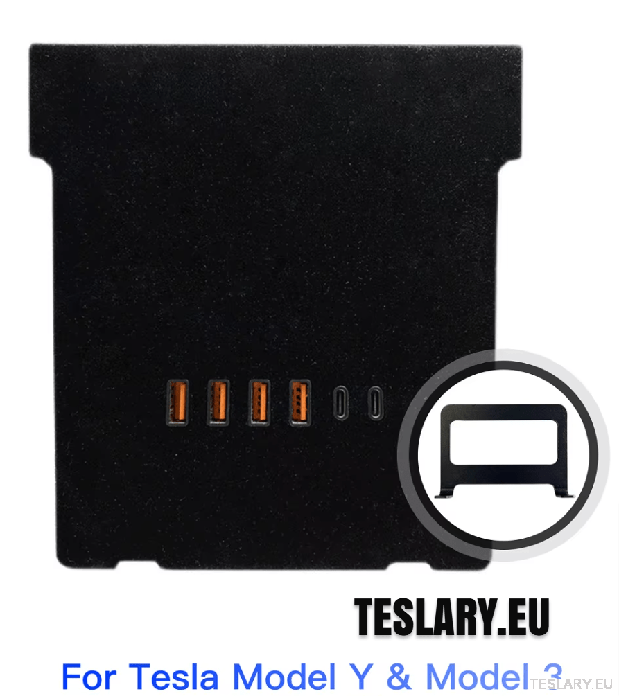 Tesla Model 3 / Y Centre Console Data Storage USB Expansion Hub - TESLARY Tesla Shop Accessories Europe Nederlands Ireland Deutschland Espana Alicante France Italia