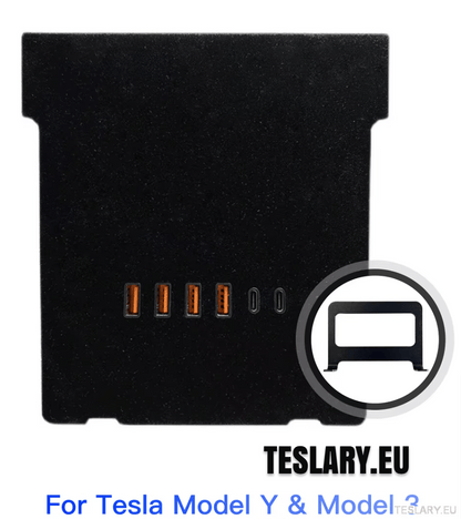 Tesla Model 3 / Y Centre Console Data Storage USB Expansion Hub - TESLARY Tesla Shop Accessories Europe Nederlands Ireland Deutschland Espana Alicante France Italia