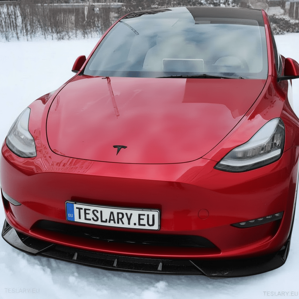 Tesla Model 3 / Y Front ABS Lip Spoiler - Gloss Black - TESLARY Tesla Shop Accessories Europe Nederlands Dublin Cork Ireland Deutschland Espana Alicante France Italia