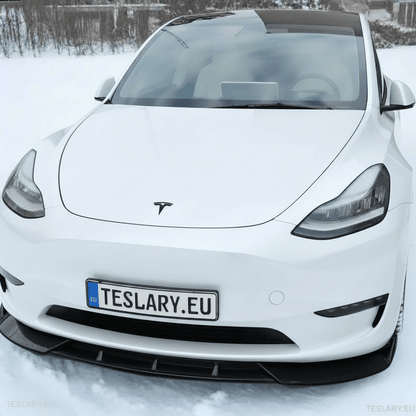 Tesla Model 3 / Y Front ABS Lip Spoiler - Gloss Black - TESLARY Tesla Shop Accessories Europe Nederlands Dublin Cork Ireland Deutschland Espana Alicante France Italia