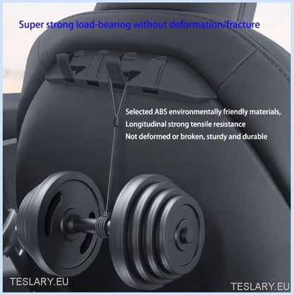 Tesla Model 3 / Y & Highland Hidden Hook for Back of Passenger or Driver Seats - TESLARY Tesla Shop Accessories Europe Nederlands Dublin Cork Ireland Deutschland Espana Alicante France Italia