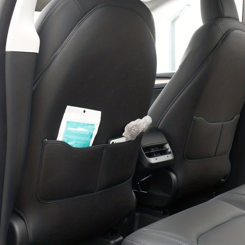 TESLA MODEL 3 / Y PU LEATHER SEAT BACK PROTECTIVE COVERS FREE DELIVERY IRELAND EUROPE NEDERLANDS DEUTSCHLAND DENMARK ESPANA FRANCE ITALIA TESLARY.EU