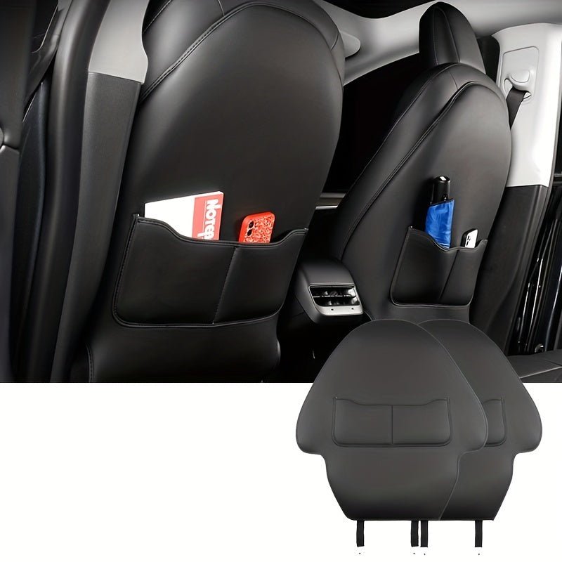 TESLA MODEL 3 / Y PU LEATHER SEAT BACK PROTECTIVE COVERS FREE DELIVERY IRELAND EUROPE NEDERLANDS DEUTSCHLAND DENMARK ESPANA FRANCE ITALIA TESLARY.EU