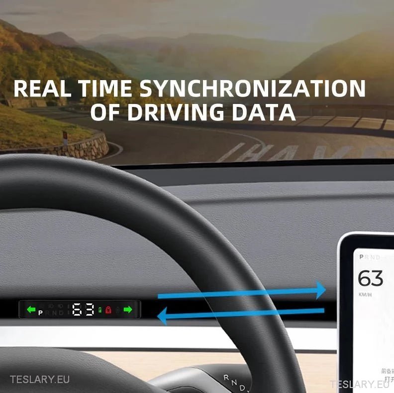 Tesla 3/Y Dash Instrument Panel Mini -TESLARY.IE Tesla Shop Europe