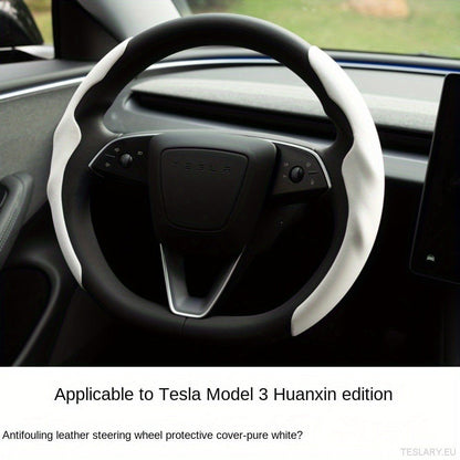 Tesla Model 3 / YUltra - Thin Steering Wheel Cover - TESLARY Tesla Shop Accessories Europe Nederlands Dublin Cork Ireland Deutschland Espana Alicante France Italia