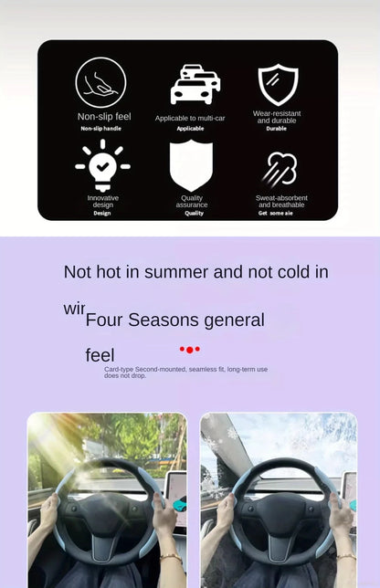 Tesla Model 3 / YUltra - Thin Steering Wheel Cover - TESLARY Tesla Shop Accessories Europe Nederlands Dublin Cork Ireland Deutschland Espana Alicante France Italia