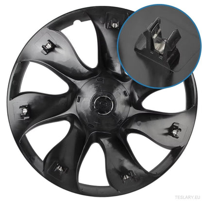 Tesla Model Y 19" Fulll Coverage Ubertine Wheel Covers - Gun Metal Grey - TESLARY Tesla Shop Accessories Europe Nederlands Ireland Deutschland Espana Alicante France Italia