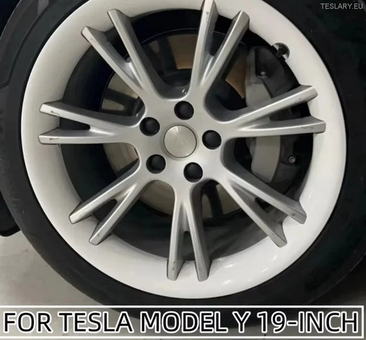 Tesla Model Y 19 "Okładki obręczy Ochronne Bliźnięta (srebro)