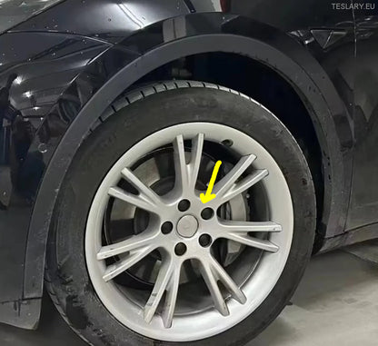 Tesla Model Y 19 "Okładki obręczy Ochronne Bliźnięta (srebro)