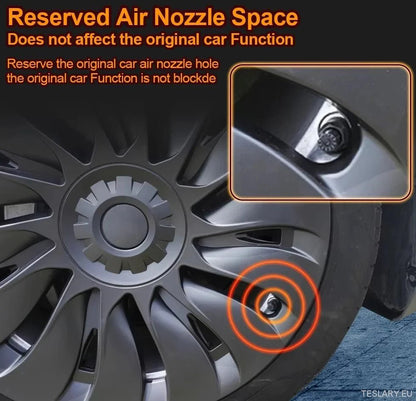 Tesla Model Y 19" Ubertine Performance Style Wheel Covers - TESLARY Tesla Shop Accessories Europe Nederlands Ireland Deutschland Espana Alicante France Italia