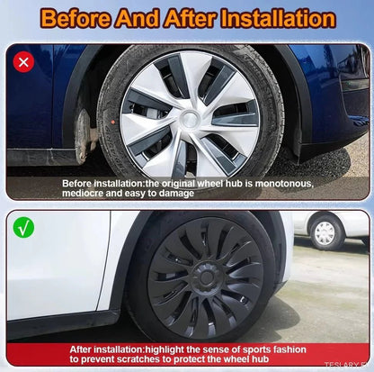 Tesla Model Y 19" Ubertine Performance Style Wheel Covers - TESLARY Tesla Shop Accessories Europe Nederlands Ireland Deutschland Espana Alicante France Italia