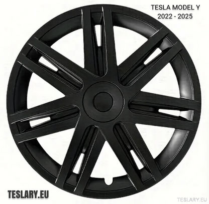 TESLA MODEL Y 19" UNIQUE S3 FULL COVER WHEEL HUBS STAR STYLE - TESLARY Tesla Shop Accessories Europe Nederlands Ireland Deutschland Espana Alicante France Italia