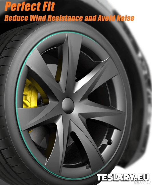 TESLA MODEL Y 19" UNIQUE S3 FULL COVER WHEEL HUBS - TESLARY Tesla Shop Accessories Europe Nederlands Dublin Cork Ireland Deutschland Espana Alicante France Italia