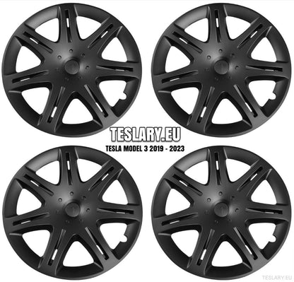 TESLA MODEL Y 19" UNIQUE S9 FULL COVER WHEEL HUBS - TESLARY Tesla Shop Accessories Europe Nederlands Ireland Deutschland Espana Alicante France Italia