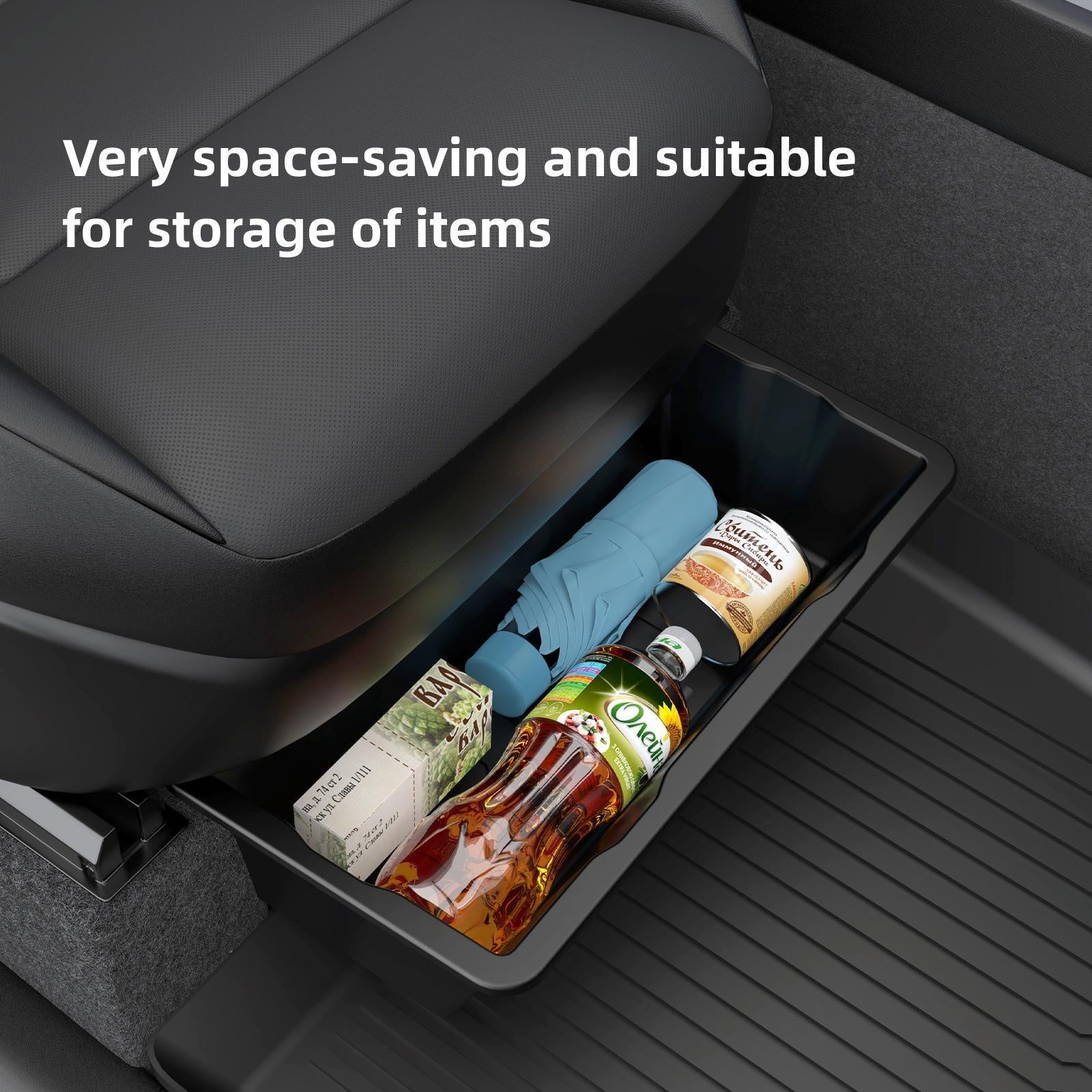Tesla Model Y Juniper 2025 Under Seat Storage Ireland Teslary.ie Europe Deutshland Nederlands Belfast Dublin Cork Paris Italia
