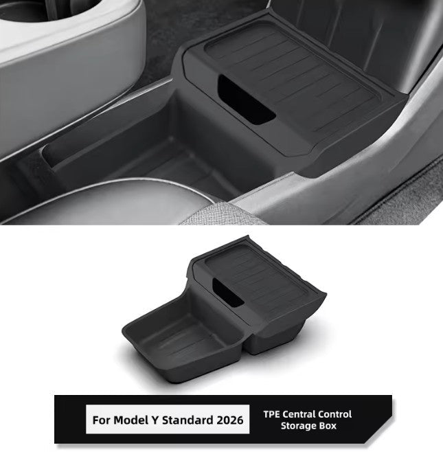 Tesla Model Y Juniper ( RWD Standard Only ) Center Console Lower Organizer Tray - TESLARY Tesla Shop Accessories Europe Nederlands Dublin Cork Ireland Deutschland Espana Alicante France Italia
