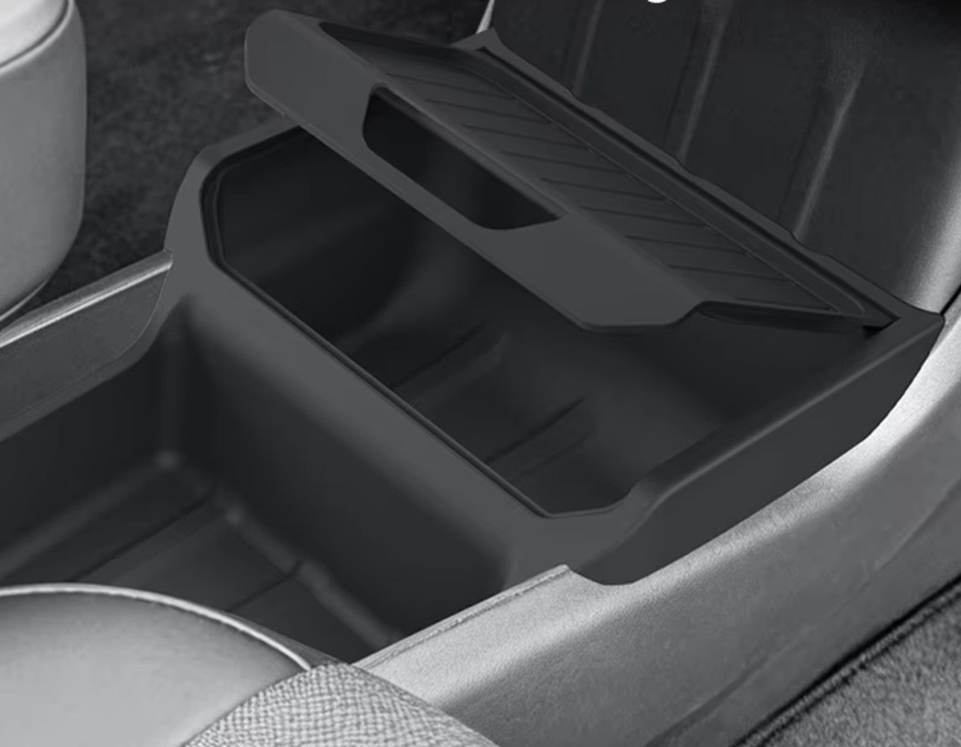 Tesla Model Y Juniper ( RWD Standard Only ) Center Console Lower Organizer Tray - TESLARY Tesla Shop Accessories Europe Nederlands Dublin Cork Ireland Deutschland Espana Alicante France Italia