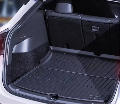 Tesla Model Y+ Juniper Trunk Mat TPE All Weather Water - Resistant - TESLARY Tesla Shop Accessories Europe Nederlands Dublin Cork Ireland Deutschland Espana Alicante France Italia