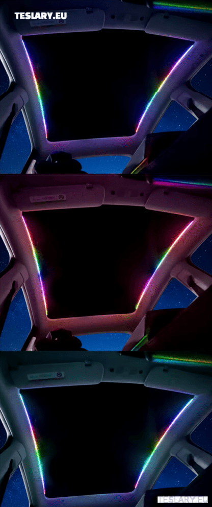 Tesla Model Y Led Ambient Roof Lighting - TESLARY Tesla Shop Accessories Europe Nederlands Ireland Deutschland Espana Alicante France Italia