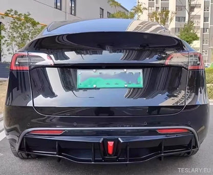 TESLA MODEL Y REAR BUMPER DIFFUSER ABS CUSTOM FIT - TESLARY Tesla Shop Accessories Europe Nederlands Dublin Cork Ireland Deutschland Espana Alicante France Italia