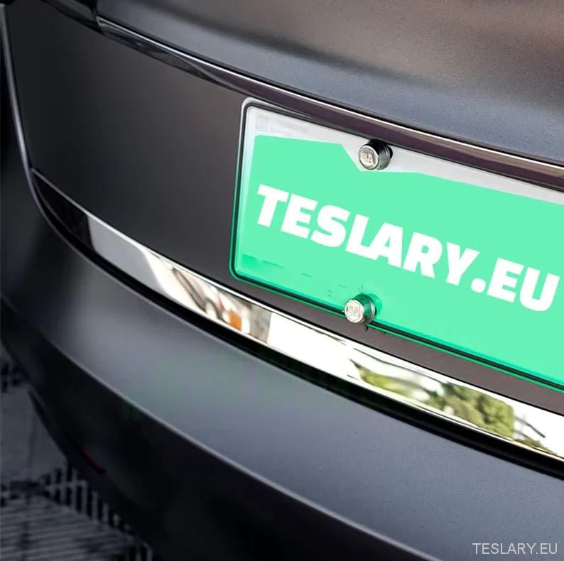 Tesla Model Y Trunk Chrome Protective Strips - TESLARY Tesla Shop Accessories Europe Nederlands Ireland Deutschland Espana Alicante France Italia