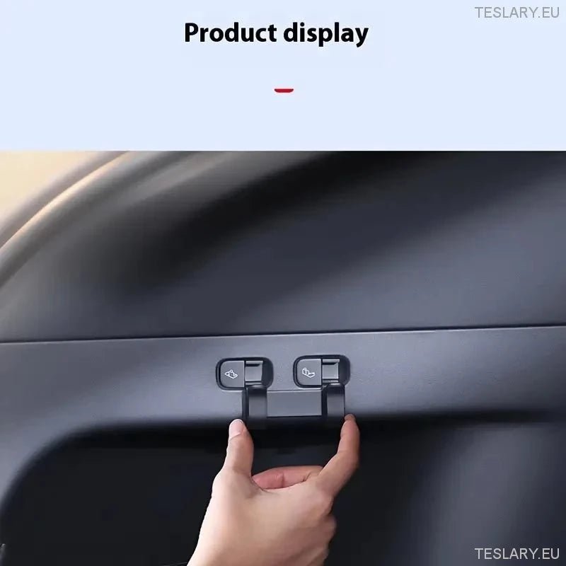 Tesla Model Y Trunk Semi Hidden Hook & Organiser - TESLARY Tesla Shop Accessories Europe Nederlands Ireland Deutschland Espana Alicante France Italia