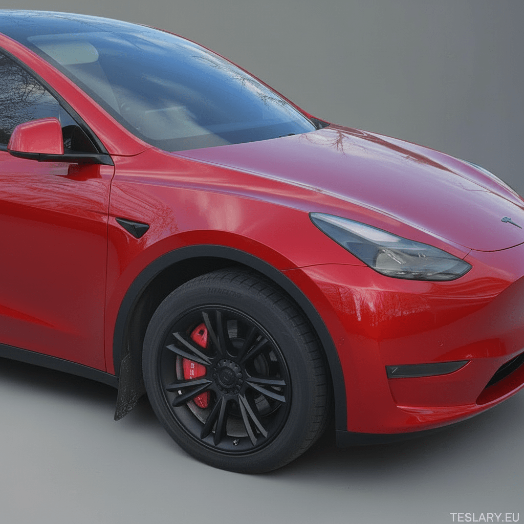 Tesla Model Y UNIQUE S14 19" Gemini Style - Matte Black - TESLARY Tesla Shop Accessories Europe Nederlands Dublin Cork Ireland Deutschland Espana Alicante France Italia