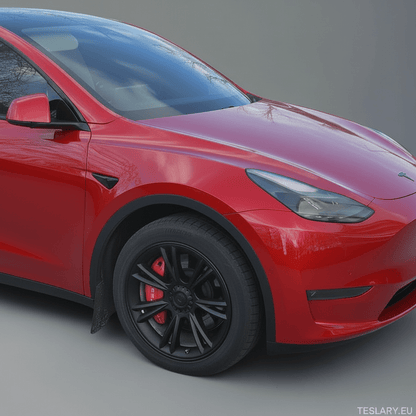 Tesla Model Y UNIQUE S14 19" Gemini Style - Matte Black - TESLARY Tesla Shop Accessories Europe Nederlands Dublin Cork Ireland Deutschland Espana Alicante France Italia
