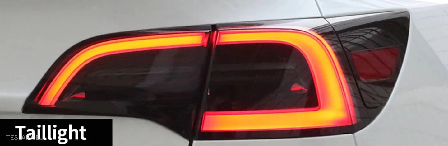 TPU Tinte negro trasero para Tesla Model 3, Y y Highland