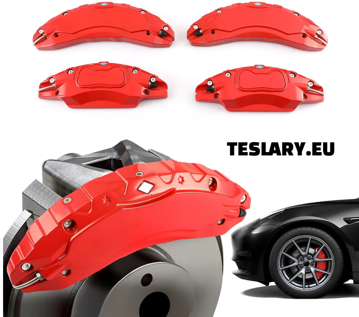 Tesla Model 3 / 3+ / Y Aluminium Brake Caliper Covers ( Set of 4 Pieces )