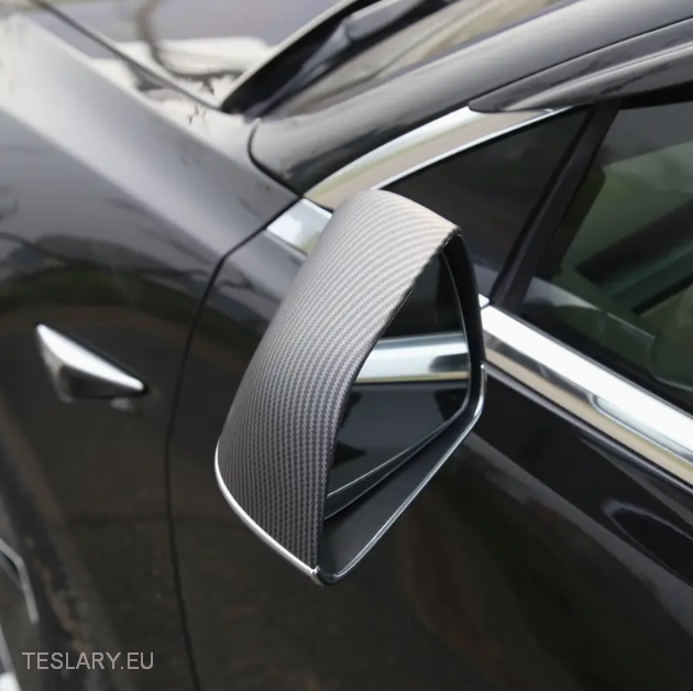 Tesla Model 3/Y Side Mirror Protective Cover in Carbon Gloss and Matte - Tesla Shop Europe - TESLARY.IE Ireland - France boutique- Deutschland Geschäft- España comercio - Nederland winkel- TESLARY.IE