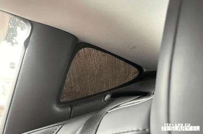Triangular Rear Windows Shade For Enhanced Privacy Tesla Model 3 / Y - TESLARY Tesla Shop Accessories Europe Nederlands Dublin Cork Ireland Deutschland Espana Alicante France Italia