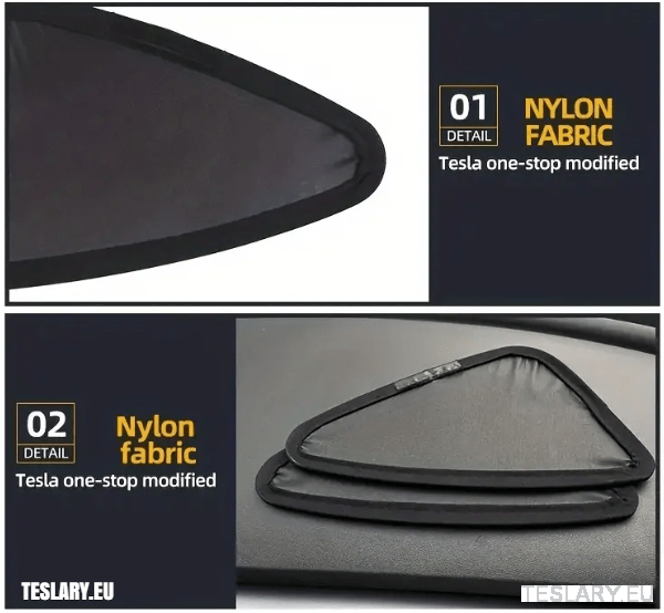 Triangular Rear Windows Shade For Enhanced Privacy Tesla Model 3 / Y - TESLARY Tesla Shop Accessories Europe Nederlands Ireland Deutschland Espana Alicante France Italia